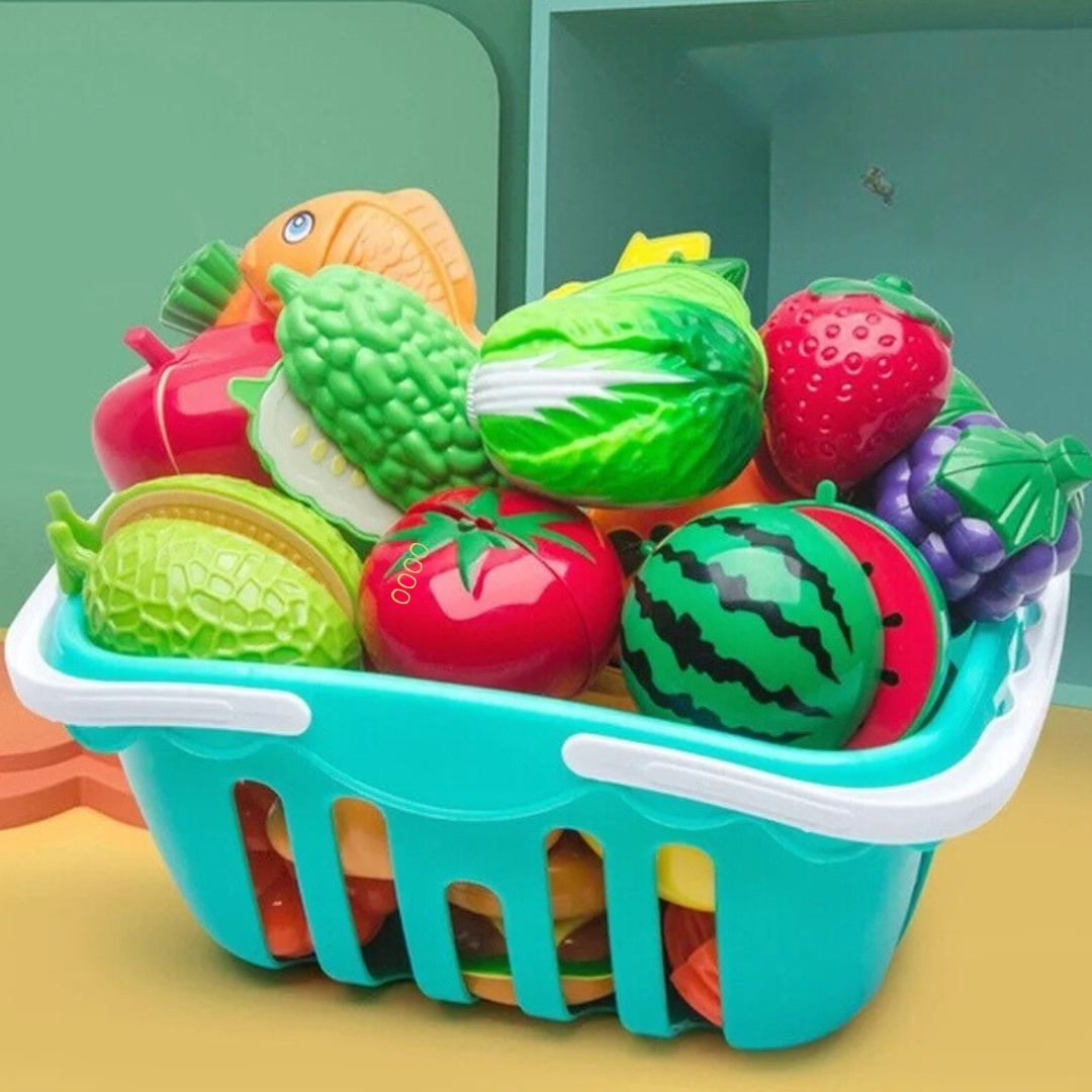 Fruits et légumes à découper pour la dinette — vue principale