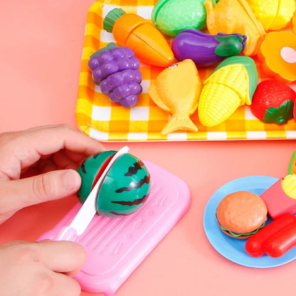 Fruits et légumes à découper pour la dinette — détails